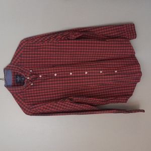 American Eagle red and black checker shirt